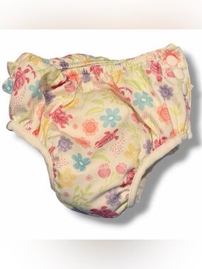 NWOT GREEN SPROUTS Eco-Swim Diaper, Floral Pink & Pastel (18 mos 22-25 lbs)